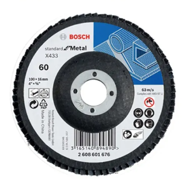 24 BOSCH Flap Disc – X433 Grid size 120 - Copy 24 BOSCH Flap Disc – X433 Grid size 120 - Copy