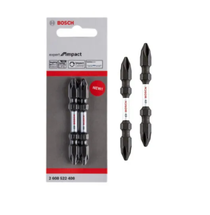 28 BOSCH 2pcs Expert For Impact 6.35x65mm Black Oxide PH2 Double Ended Screwdriver Bit 28 BOSCH 2pcs Expert For Impact 6.35x65mm Black Oxide PH2 Double Ended Screwdriver Bit