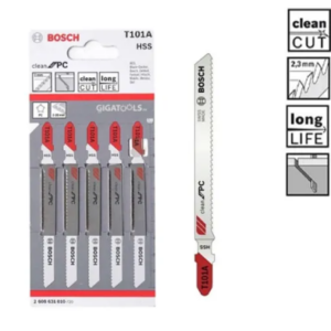BOSCH Accessories T101A Jigsaw Blade Set for Aluminium & ideal for Perspex